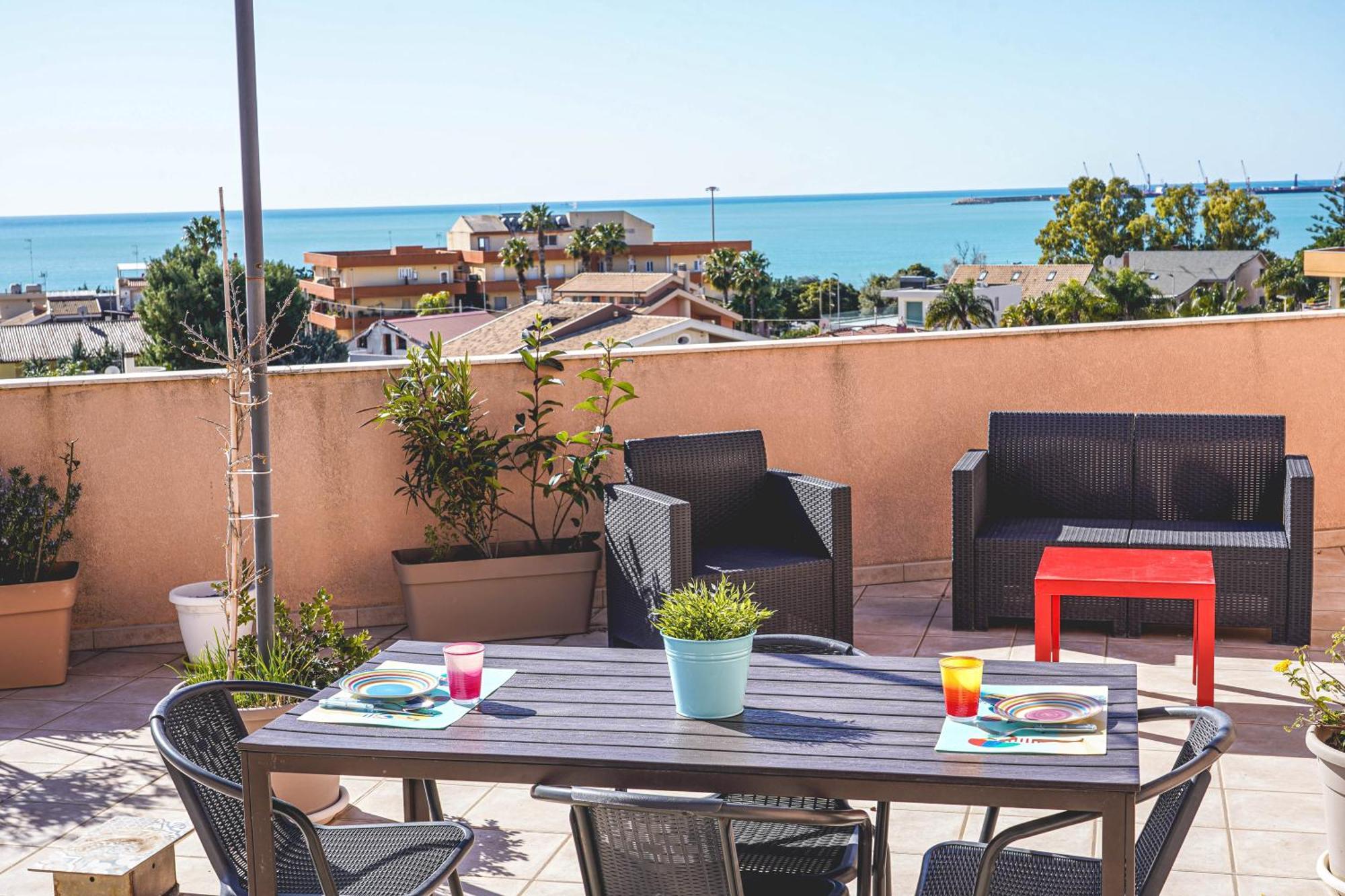 Appartamento Attico Terrazza Cielomare Seaview Pozzallo Esterno foto